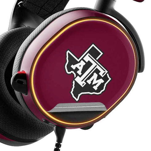 Texas A&M University Black Logo SteelSeries Arctis 3 Skin